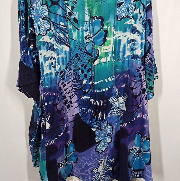 Blue is beautiful 100% cotton tunic - Picture 2 of 2